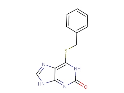 6-(Benzylthio)purin-2-ol Structure,5446-42-4Structure