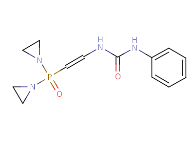 Bis(1-aziridinyl)[2-(3-phenylureido)vinyl]phosphine oxide Structure,54948-22-0Structure