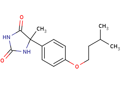 5-(P-isopentoxyphenyl)-5-methyl-hydantoin Structure,68524-21-0Structure