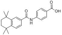 4-[(5,6,7,8-四氫-5,5,8,8-四甲基-2-萘基)甲酰氨基]苯甲酸結(jié)構(gòu)式_102121-60-8結(jié)構(gòu)式