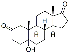 5-Alpha-ndrostane-alpha-nor-2,17-dione Structure,1032-12-8Structure