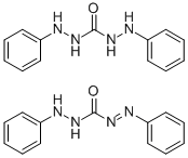 Phenylazoformic acid 2-phenylhydrazide compound with 1,5-diphenylcarbohydrazide, acs Structure,10329-15-4Structure