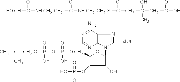 Coenzyme a s-(hydrogen3-hydroxy-3-methyl pentanedioate) disodium salt Structure,103476-21-7Structure