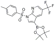 1-(P-tolylsulfonyl)-3-(4,4,5,5-tetramethyl-1,3,2-dioxaborolan-2-yl)-5-(trifluoromethyl)pyrrolo[2,3-b]pyridine Structure,1036027-60-7Structure