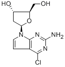 2-Amino-4-chloro-7-(beta-d-2-deoxyribofuranosyl)pyrrolo-[2,3-d]pyrimidine Structure,104291-17-0Structure