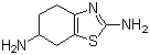 2,6-二氨基-4,5,6,7-四氫苯并噻唑結(jié)構(gòu)式_104617-49-4結(jié)構(gòu)式