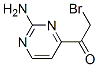 Ethanone, 1-(2-amino-4-pyrimidinyl)-2-bromo- Structure,106157-91-9Structure