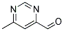 4-Pyrimidinecarboxaldehyde, 6-methyl-(7ci,8ci) Structure,1073-53-6Structure