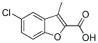 5-Chloro-3-methyl-1-benzofuran-2-carboxylic acid Structure,1134-00-5Structure