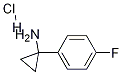 Cyclopropanamine, 1-(4-fluorophenyl)-, hydrochloride Structure,1134524-25-6Structure