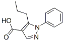 1-Phenyl-5-propyl-1H-pyrazole-4-carboxylic acid Structure,116344-17-3Structure