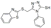 5-(Benzothiazol-2-ylsulfanylmethyl)-4-phenyl-4H-[1,2,4]triazole-3-thiol Structure,116710-50-0Structure