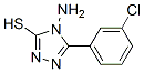 4-Amino-5-(3-chlorophenyl)-4H-1,2,4-triazole-3-thiol Structure,117320-66-8Structure