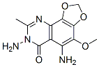 1,3-Dioxolo[4,5-h]quinazolin-6(7h)-one, 5,7-diamino-4-methoxy-8-methyl- Structure,117877-17-5Structure