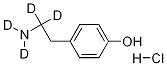 2-(4-Hydroxyphenyl)ethyl-1,1,2,2-d4-amine hcl Structure,1189884-47-6Structure