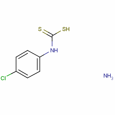 Carbamodithioic acid, (4-chlorophenyl)-, monoammonium salt Structure,1197-56-4Structure