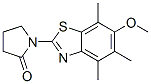 2-Pyrrolidinone, 1-(6-methoxy-4,5,7-trimethyl-2-benzothiazolyl)- Structure,120165-64-2Structure