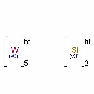 Tungsten silicide Structure,12039-95-1Structure