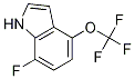 1H-indole, 7-fluoro-4-(trifluoromethoxy)- Structure,1208977-14-3Structure