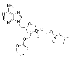 Npoc-poc tenofovir
(mixture of diastereomers) Structure,1217542-13-6Structure