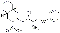 (3S,4as,8as)-2-[(2r,3r)-3-amino-2-hydroxy-4-phenylthiobutyl]-decahydro-3-isoquinolinecarboxylic acid Structure,1221793-34-5Structure