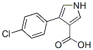 4-(4-Chloro-phenyl)-1H-pyrrole-3-carboxylic acid Structure,122453-98-9Structure