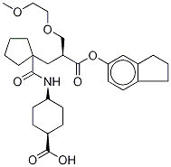 4-[[1-[(2S)-3-(2,3-dihydro-1h-inden-5-yloxy)-2-(2-methoxyethoxymethyl)-3-oxopropyl]cyclopentanecarbonyl]amino]cyclohexane-1-carboxylic acid Structure,123122-55-4Structure