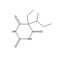 Butabarbital Structure,125-40-6Structure