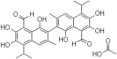 Gossypol-acetic acid Structure,12542-36-8Structure