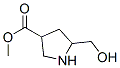 3-Pyrrolidinecarboxylicacid,5-(hydroxymethyl)-,methylester(9ci) Structure,125629-87-0Structure