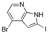 4-Bromo-2-iodo-1h-pyrrolo[2,3-b]pyridine Structure,1260879-70-6Structure