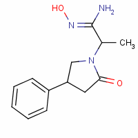 1-Pyrrolidineethanimidamide, n-hydroxy-alpha-methyl-2-oxo-4-phenyl- Structure,126145-46-8Structure