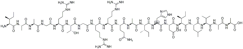 H-ile-ala-ala-gly-arg-thr-gly-arg-arg-gln-ala-ile-his-asp-ile-leu-val-ala-ala-oh Structure,126370-52-3Structure