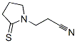 1-Pyrrolidinepropanenitrile, 2-thioxo- Structure,126524-10-5Structure