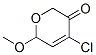 2H-pyran-3(6h)-one, 4-chloro-6-methoxy- Structure,126641-76-7Structure