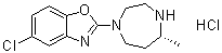 (R)-5-chloro-2-(5-methyl-[1,4]diazepan-1-yl)-benzoxazole hydrochloride Structure,1266664-66-7Structure