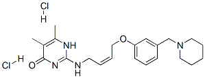 5,6-Dimethyl-2-[4-[3-(1-piperidinomethyl)phenoxy]-(z)-2-butenylamino]-4(1H)-pyrimidone dihydrochloride Structure,126869-04-3Structure