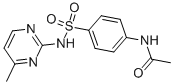 N-[4-[[(4-methyl-2-pyrimidinyl)amino]sulfonyl]phenyl]-acetamide Structure,127-73-1Structure