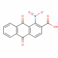 9,10-Dihydro-1-nitro-9,10-dioxo-2-anthracenecarboxylicacid Structure,128-67-6Structure