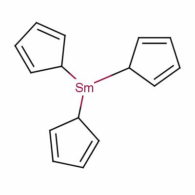 Tris(cyclopentadienyl)samarium Structure,1298-55-1Structure