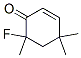 2-Cyclohexen-1-one, 6-fluoro-4,4,6-trimethyl- Structure,130446-75-2Structure