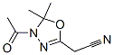 1,3,4-Oxadiazole-2-acetonitrile, 4-acetyl-4,5-dihydro-5,5-dimethyl- Structure,130781-62-3Structure