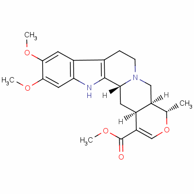 Methyl (3beta,19alpha,20alpha)-16,17-didehydro-10,11-dimethoxy-19-methyloxayohimban-16-carboxylate Structure,131-02-2Structure