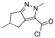 3-Cyclopentapyrazolecarbonyl chloride, 2,4,5,6-tetrahydro-2,5-dimethyl-(9ci) Structure,132529-87-4Structure