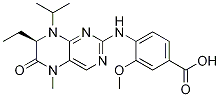 (R)-4-((7-ethyl-8-isopropyl-5-methyl-6-oxo-5,6,7,8-tetrahydropteridin-2-yl)amino)-3-methoxybenzoic acid Structure,1333493-13-2Structure