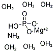 Ammonium magnesium phosphate hexahydrate Structure,13478-16-5Structure