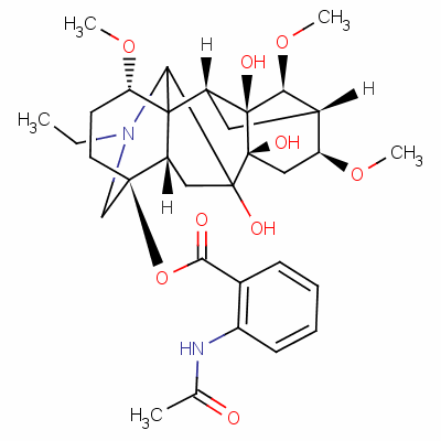 Ranaconitine Structure,1360-76-5Structure