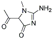 4H-imidazol-4-one, 5-acetyl-2-amino-1,5-dihydro-1-methyl-(9ci) Structure,136700-71-5Structure