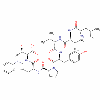 Leucyl-valyl-valyl-tyrosyl-prolyl-tryptophyl-threonine Structure,137201-62-8Structure