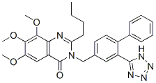 4(3H)-quinazolinone, 2-butyl-6,7,8-trimethoxy-3-[[2-(1h-tetrazol-5-yl)[1,1-biphenyl]-4-yl]methyl]-(9ci) Structure,137416-81-0Structure